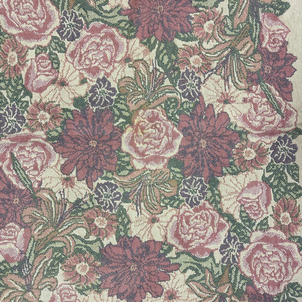 vintageラグ ブランケット マルチカバー タペストリー フラワー 花