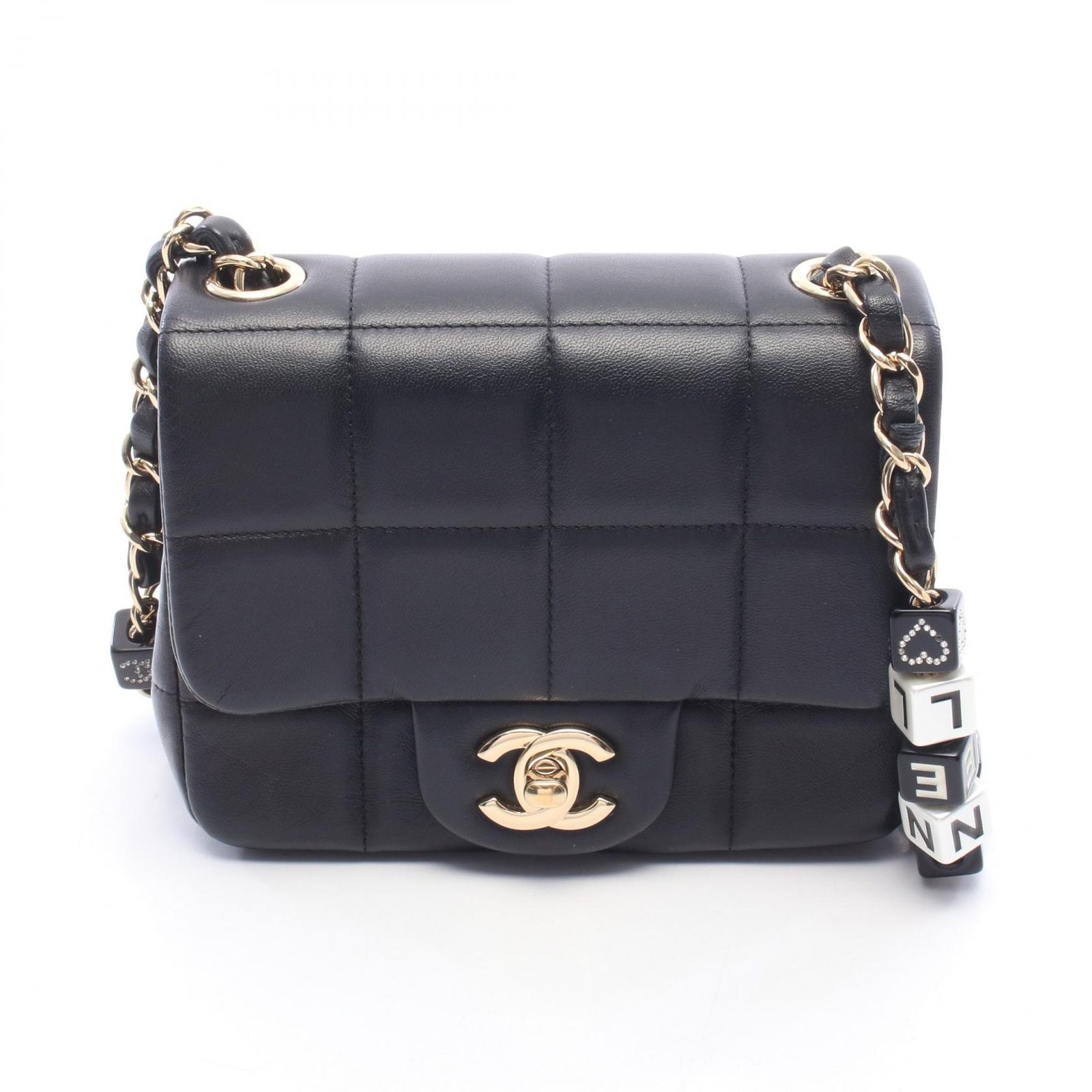CHANEL シャネル チョコバー ミニフラップ ショルダーバッグ