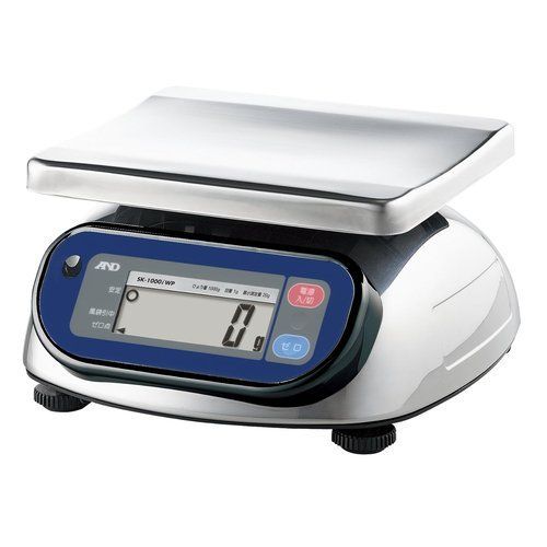 A&D 取引証明用 防塵・防水デジタルはかり SK-1000iWP-A5 ≪ひょう量:1000g 最小表示:1g 使用範囲:20g~1000g 皿寸法:232 W *192 D mm 検定付:5地域≫