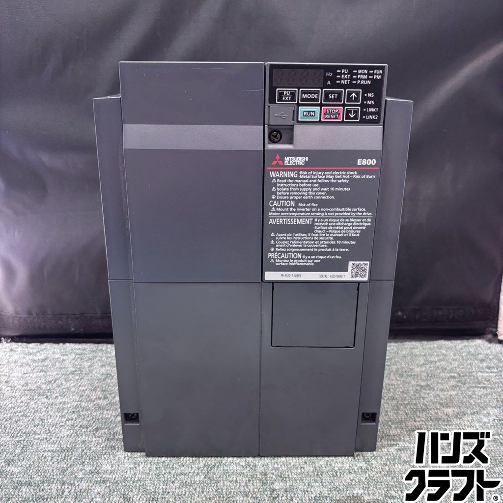 ◎【中古】 三菱 インバータ FR-E820-7.5KEPA 三相200 Vクラス Ethernet仕様 定格容量7.5kW ※動作の詳細に関しては説明文をご覧ください。 23,100円