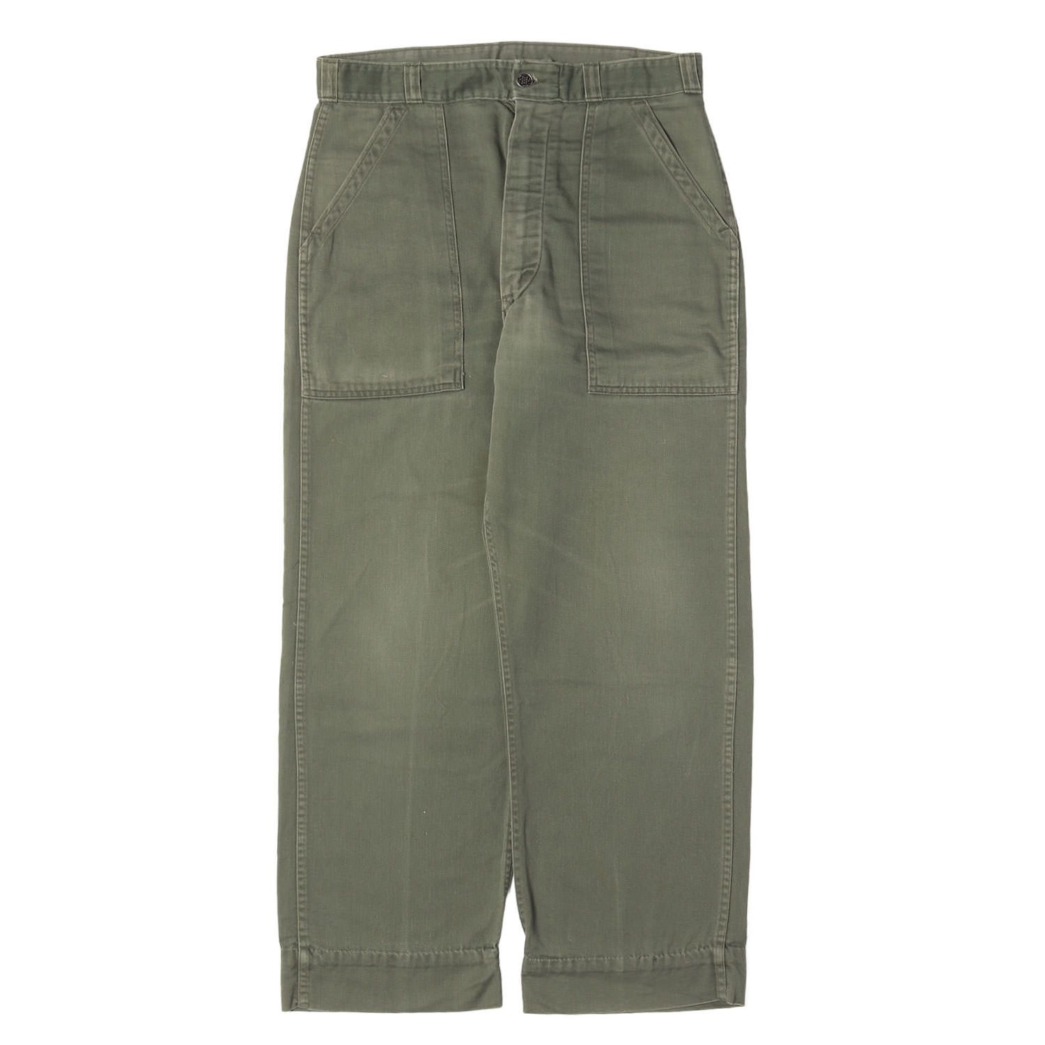 Vintage Military Item ヴィンテージミリタリー 民間モデル 50s - 60s USMC 13スターボタン ベイカー パンツ オリーブ M相当 アメカジ 古着 ボトムス ズボン【メンズ】【中古】 19,144円