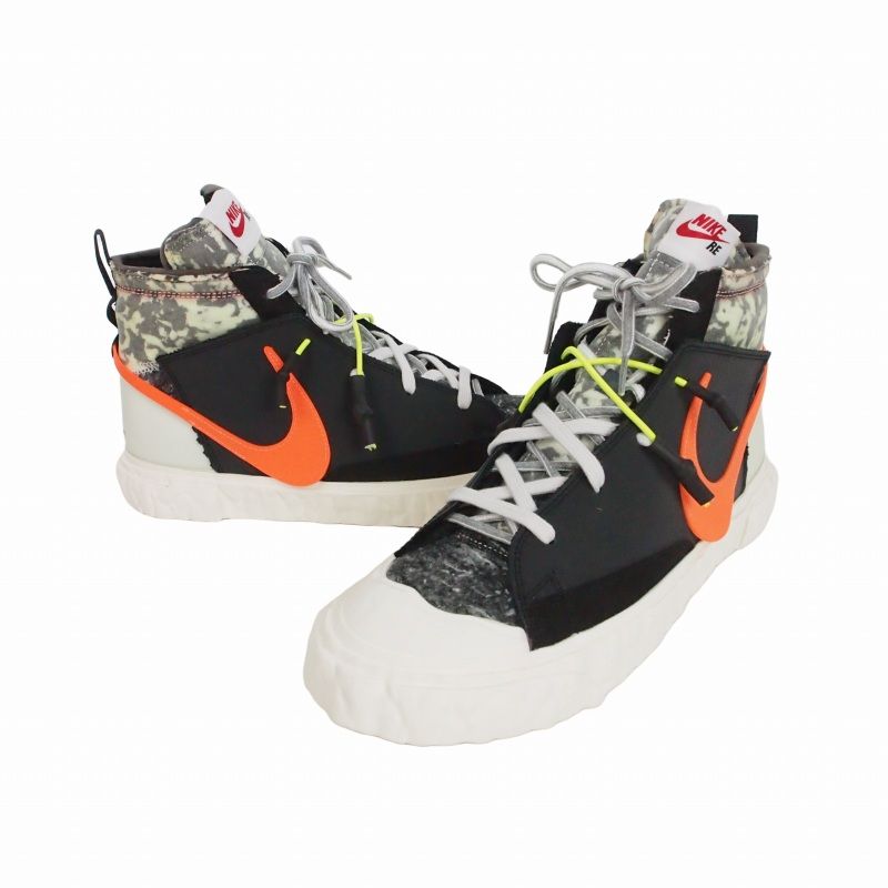 ナイキ NIKE ×レディメイド READYMADE ブレーザー ミッド Blazer Mid US 11.5 28.5cm 黒 ブラック ×トータルオレンジ CZ3589 001