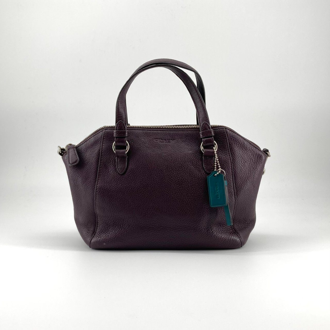 COACH（コーチ） パーク レザー ミニ サッチェル F30281 トートバッグ パープル