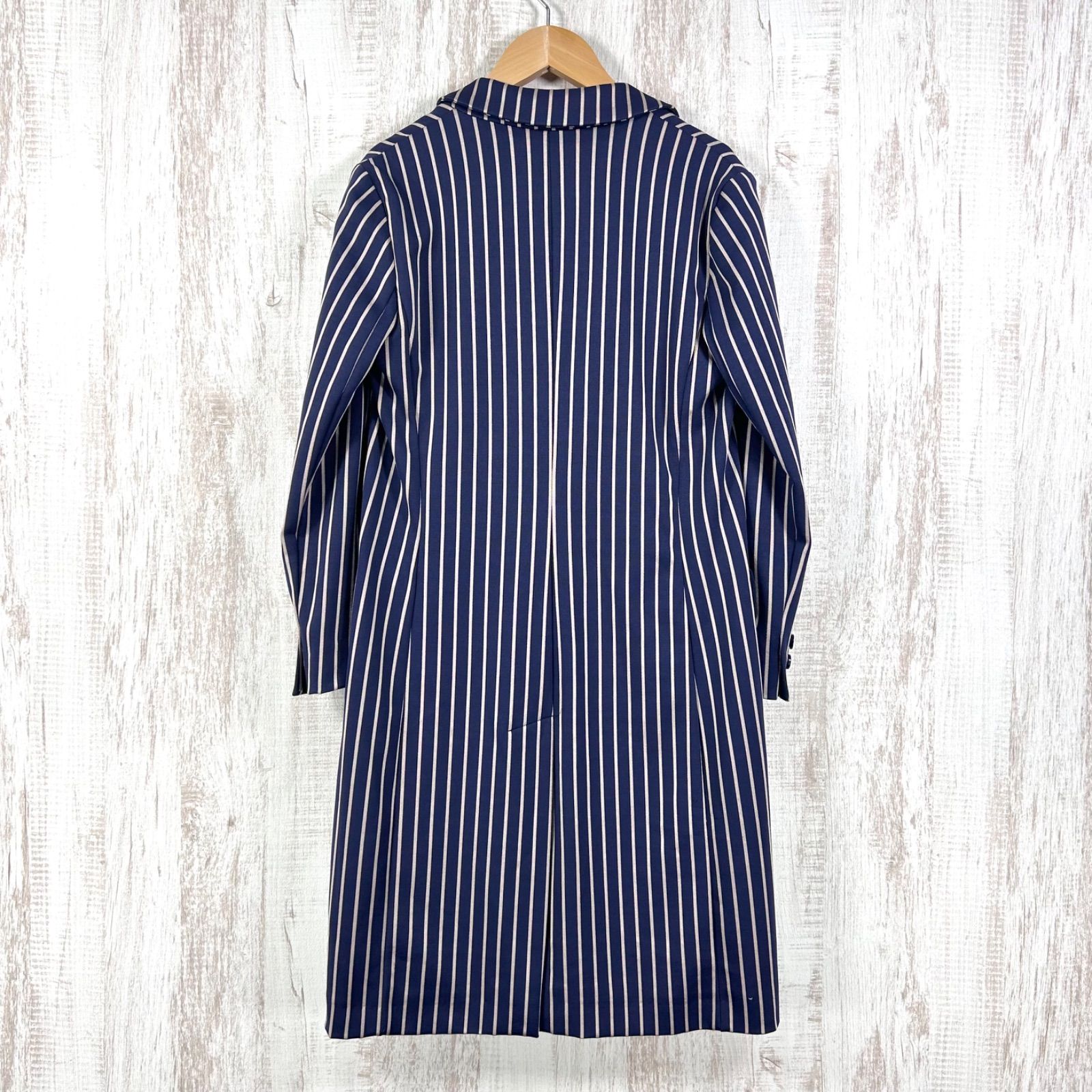 Max Mara MAX&Co マックスアンドコー ストライプ チェスターコート 