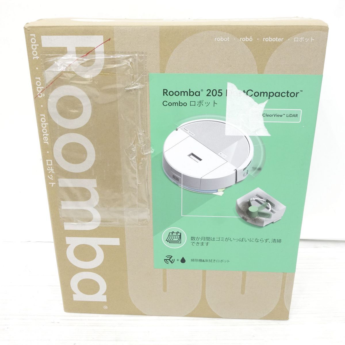 iRobot Roomba 205 ルンバ DustCompactor Combo ロボット L121260 掃除機＆床拭きロボット　※中古