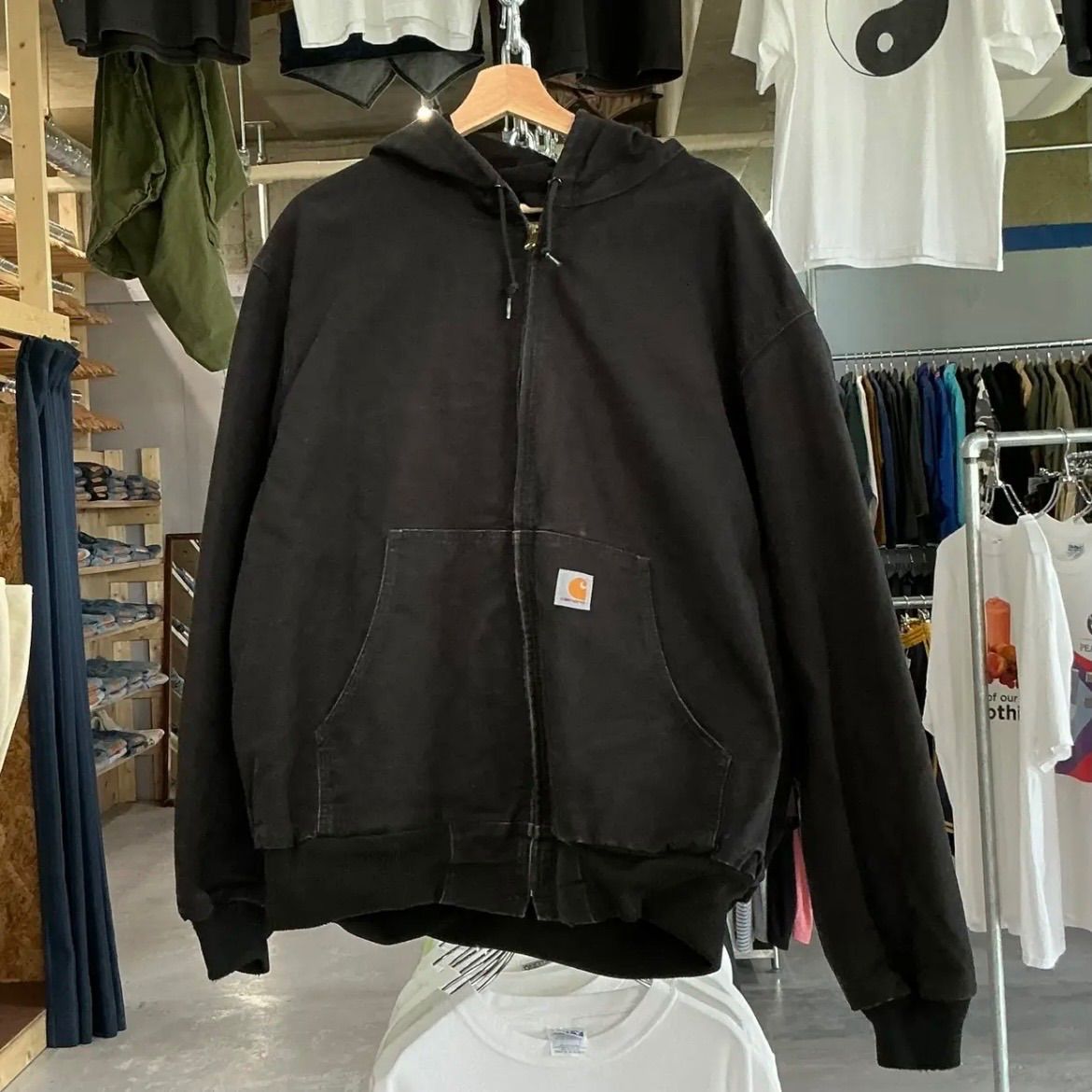メルカリ最安値‼️ Carhartt ダックチョアコート ブラック S メルカリ