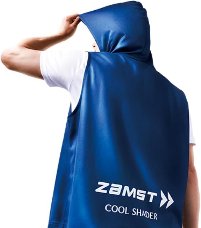 ZAMST ザムス卜 冷感ポンチョ -15℃ フード付き 暑さ対策 熱中症 日焼け対策 ゴルフ イベント スポーツ観戦 | 熱中症対策 羽織るだけで涼しい送料無料