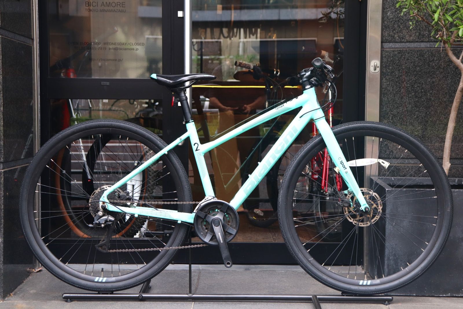 ビアンキ BIANCHI C-SPORT２DISC 2021モデル 430サイズ シマノ アセラ MIX 8S アルミ クロスバイク 【東京南麻布店】 26,650円