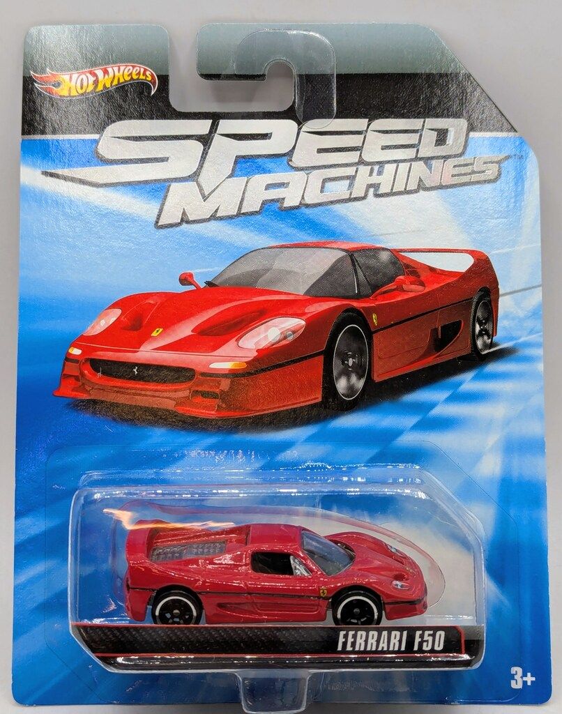MATTEL SPEED MACHINES HOTWHEELS FERRARI F50 レッド W2312