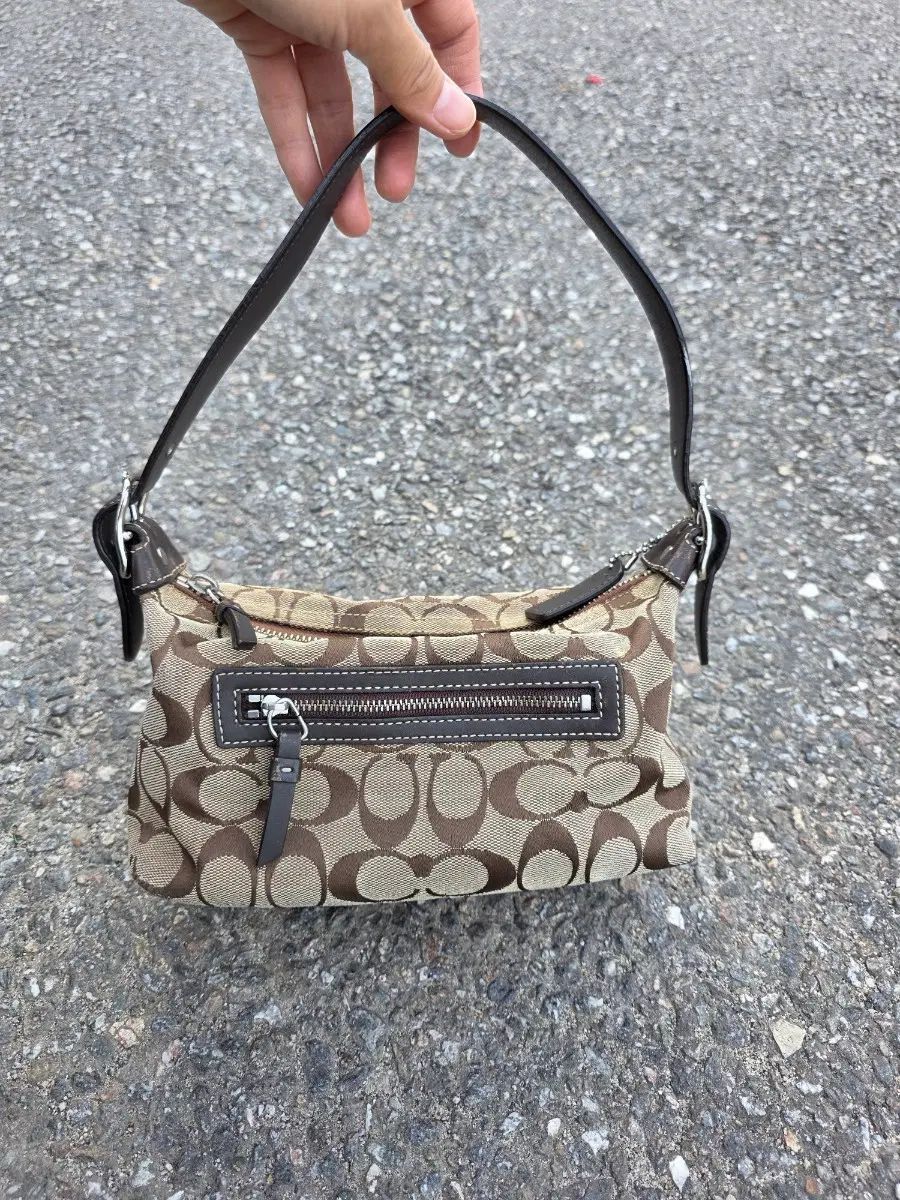 COACH コーチ シーグリ cignature(シグネチャー) パータン ショルダーバッグ ブラウン