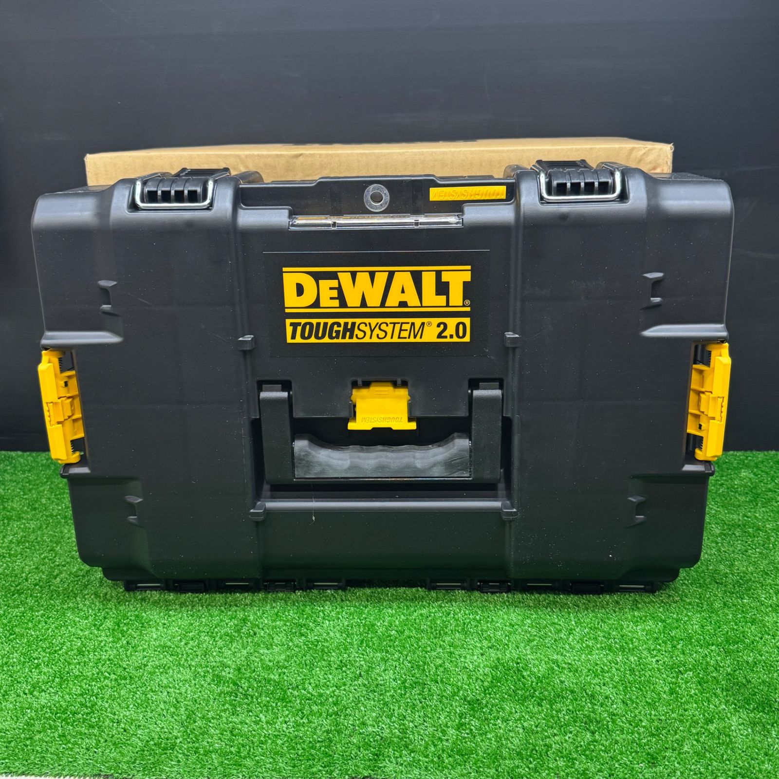 【未使用】◇デウォルト(DEWALT) タフシステム2.0 システム収納BOX Sサイズ 工具箱 収納ケース ツールボックス DS165 積み重ね収納 DWST83293-1【電材館越谷店】