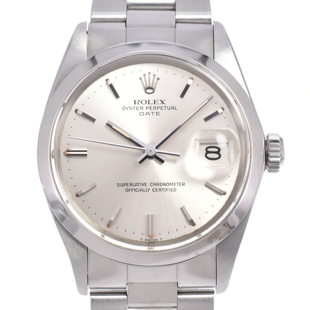 ロレックス ROLEX 1500 ヴィンテージ オイスターパーペチュアル デイト Cal.1570 シルバー 自動巻き メンズ 美品 腕時計 C#149578
