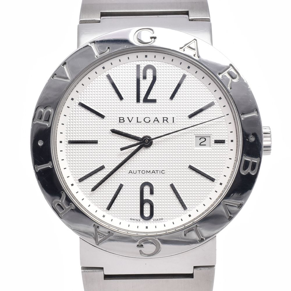 ブルガリ BVLGARI BB42SS AUTO ブルガリ ブルガリ デイト シルバー 自動巻き メンズ 良品 腕時計 C#149574