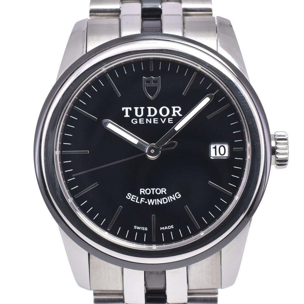 チューダー TUDOR 53000 グラマーデイト デイト ブラック 自動巻き レディース 美品 腕時計 C#149717