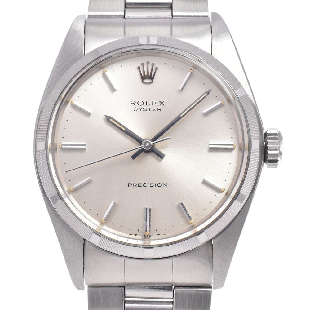 ロレックス ROLEX 6427 ヴィンテージ オイスター プレシジョン Cal.1225 シルバー 手巻き メンズ 良品 腕時計 C#149579