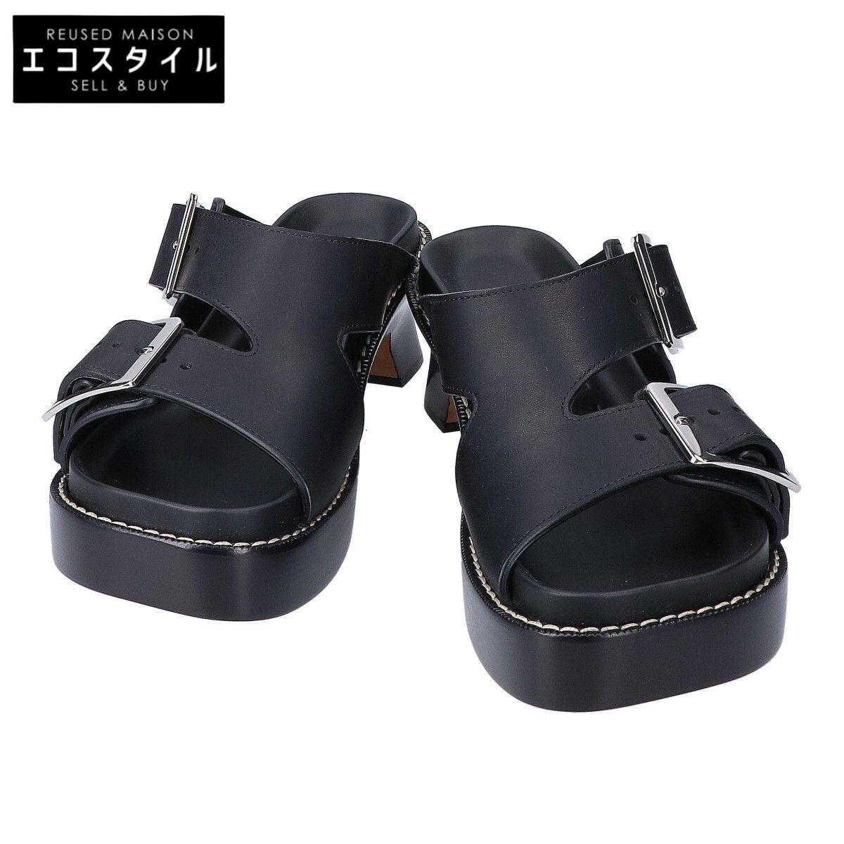 LOEWE　ロエベ　【新品同様】L814465X83 EASE HEEL SLIDE 90 イーズ ヒール スライド サンダル　36 36,394円