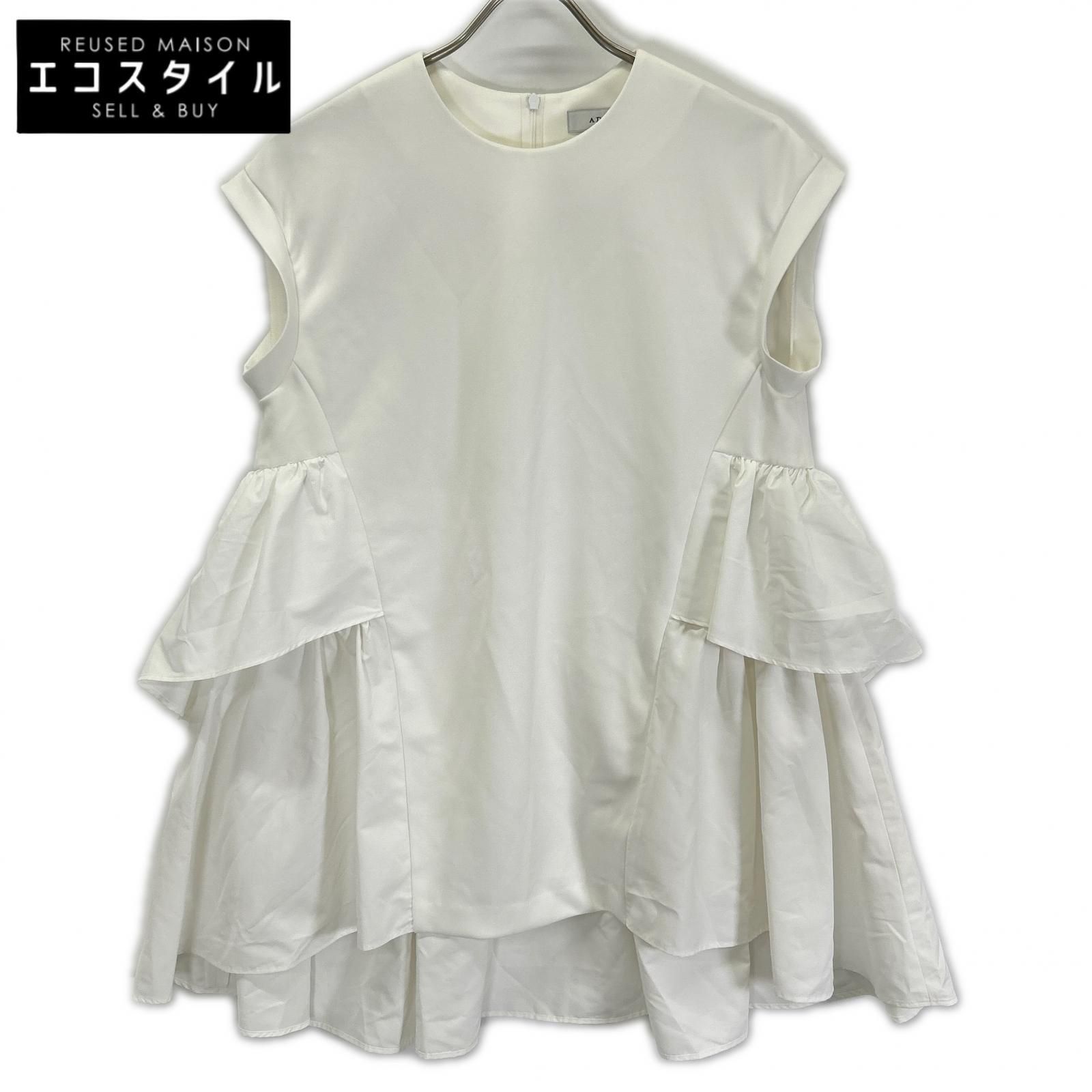 ADORE　アドーア　531-4260611 24年製 ホワイト ティアードジャージーカットソー　38