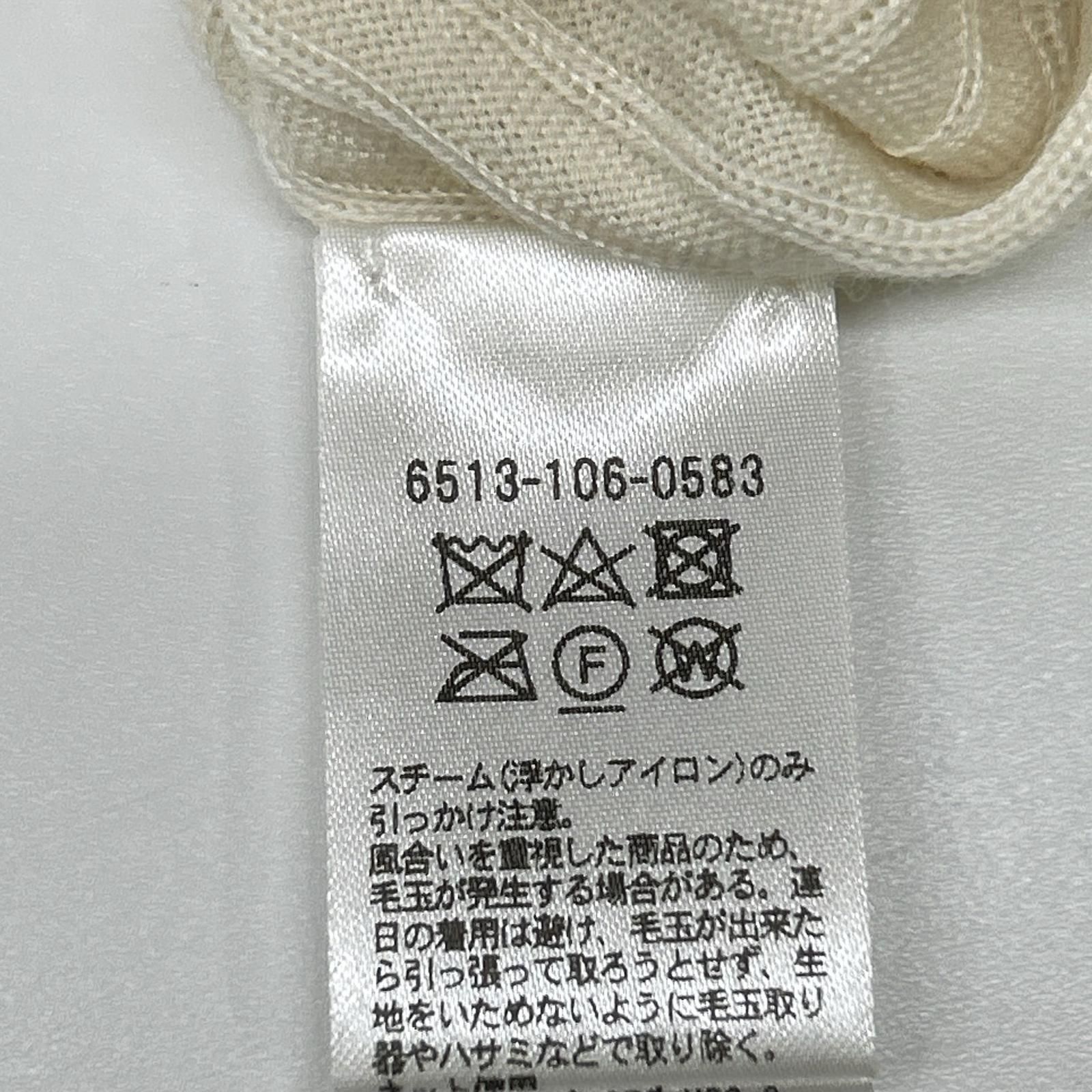 DRAWER ドゥロワー 6513-106-0583 アイボリー 18G カシミヤシルクリブ