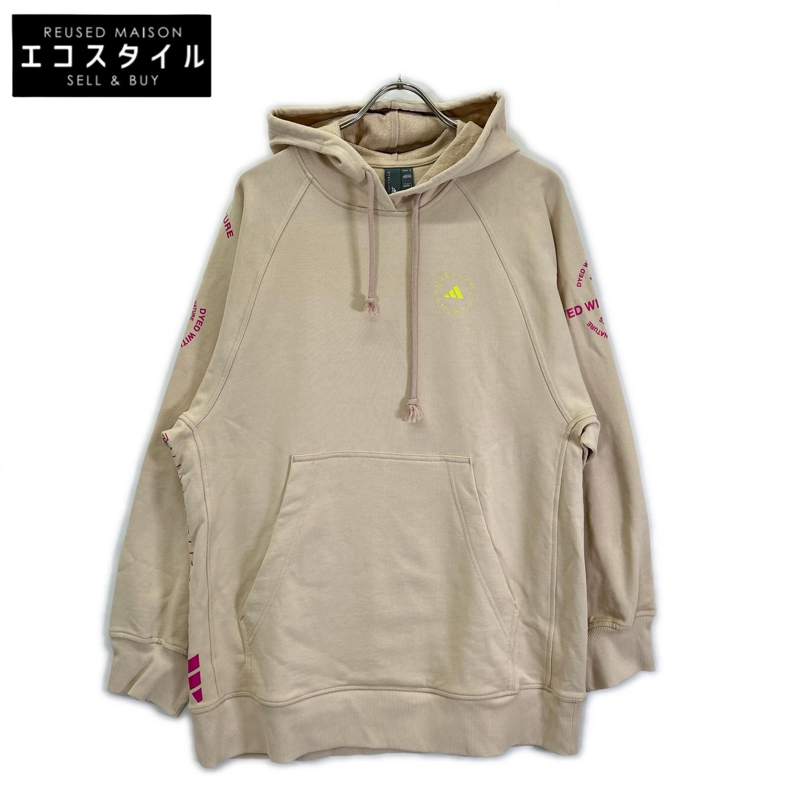 ADIDAS BY STELLA McCARTNEY　アディダスバイステラマッカートニー　ABW001 ベージュ スポーツウェア プルオン スウェットシャツ　M 6,691円