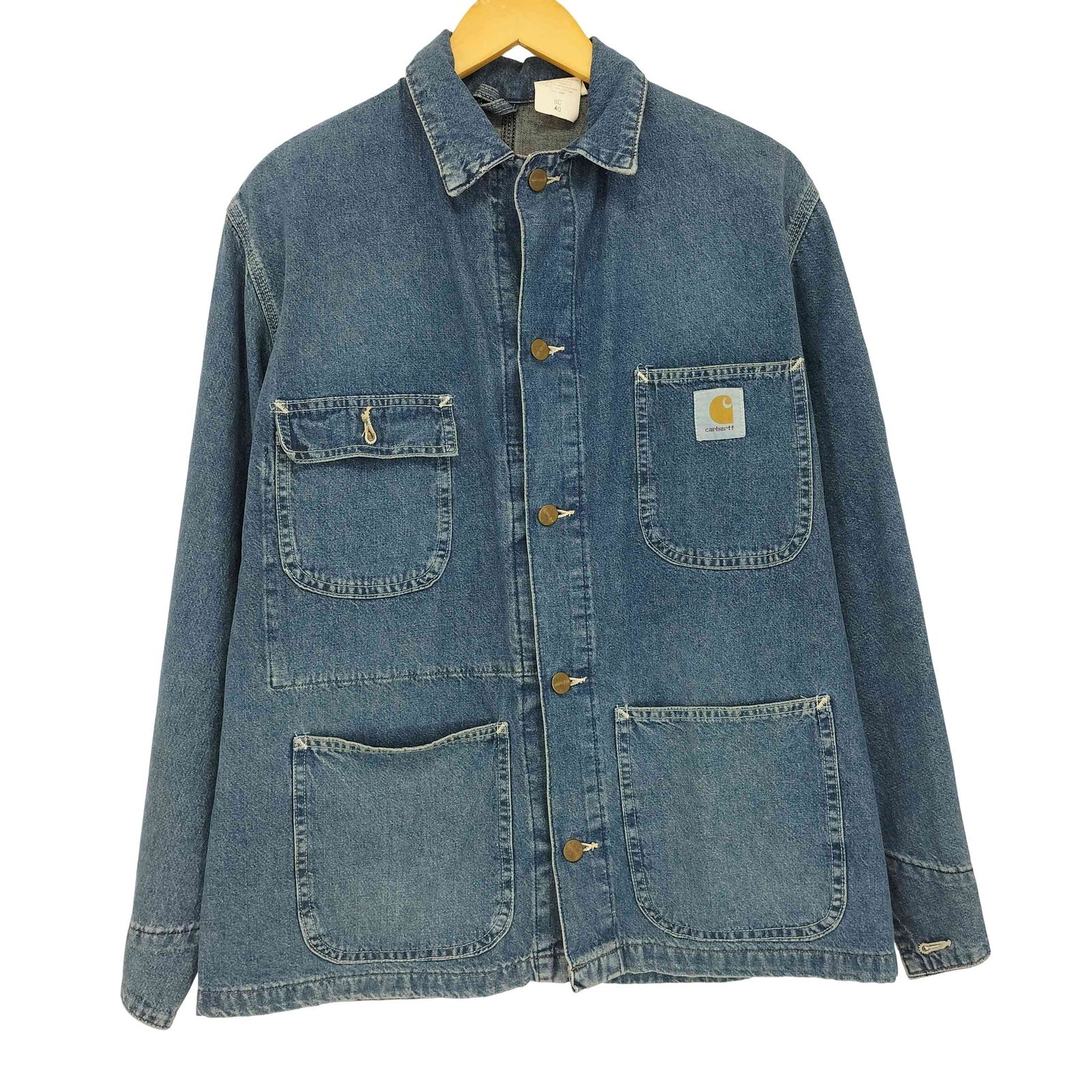 Carhartt　90s カーハート デニム チョアコート 雰囲気系　Boro カーハート Carhartt 90S 98年製造 星タグ ブランケット無 Chore Coat