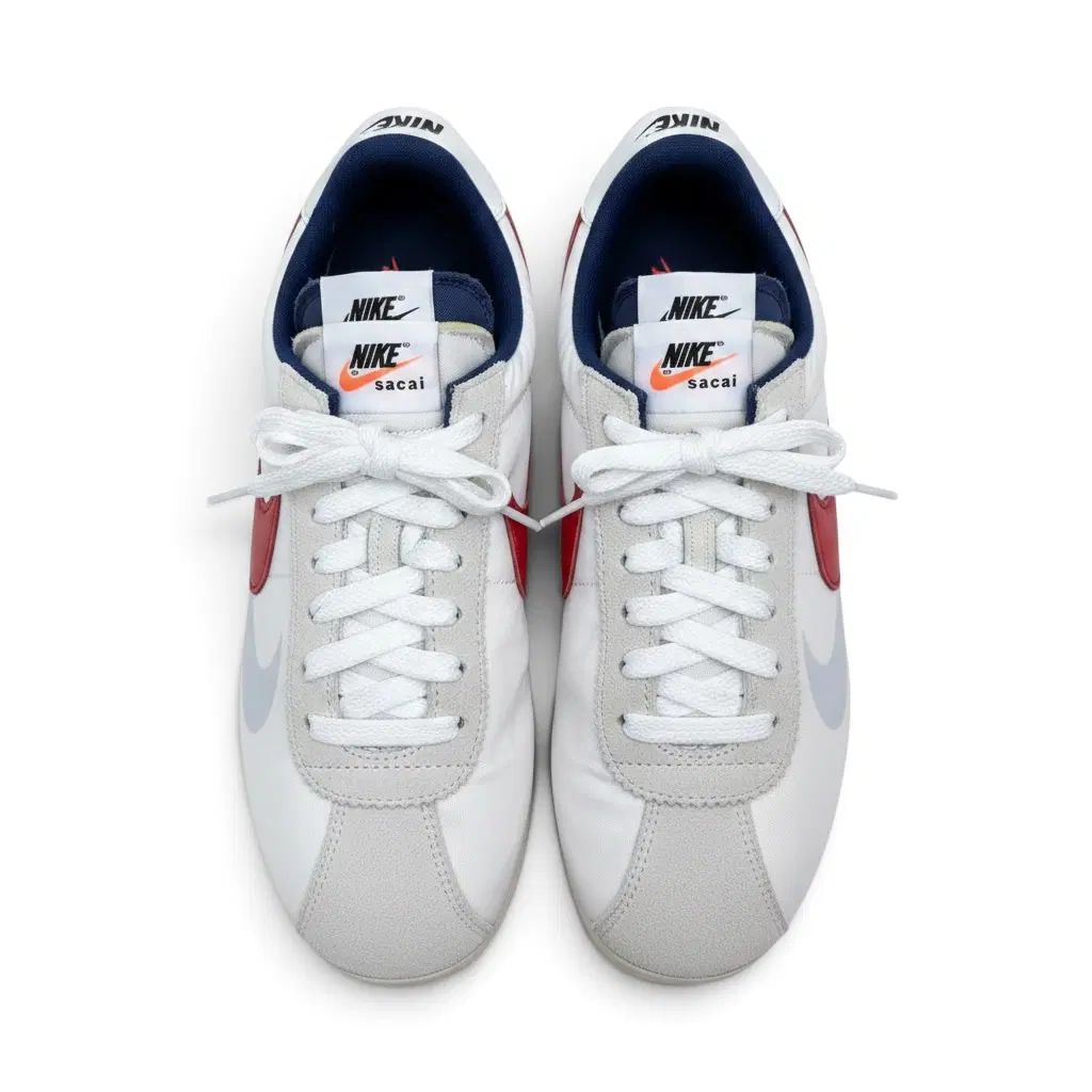 (290) NIKE x SACAI ズーム コルテッツ SP 白 & ユニバーシティ レッド 11,496円
