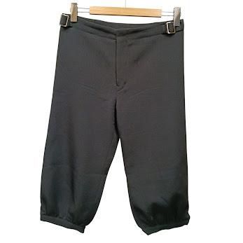 ⑧ Yohji Yamamoto ヨウジヤマモト スラックス ワイドクロップド丈パンツ FJ-P04-102 ブラック系 ウール サイズ2 G00370