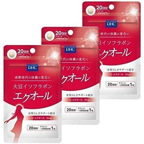 DHC ディー・エイチ・シー 20日大豆イソフラボンエクオール 20粒×3セット 60日分 6,369円