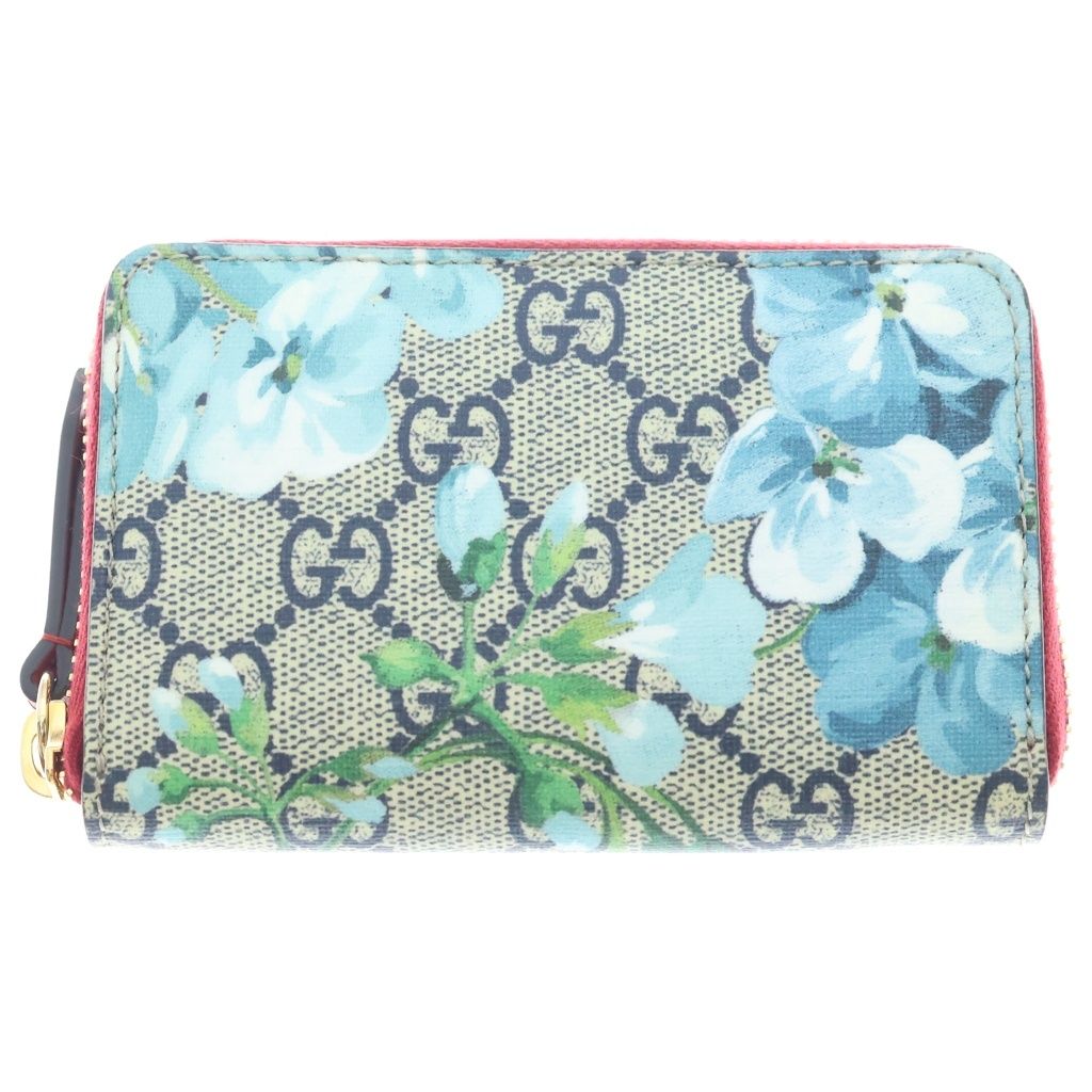 GUCCI ブルームス コンパクトウォレット GUCCI (グッチ) GGブルームス コンパクトウォレット 花柄 2つ折り財布
