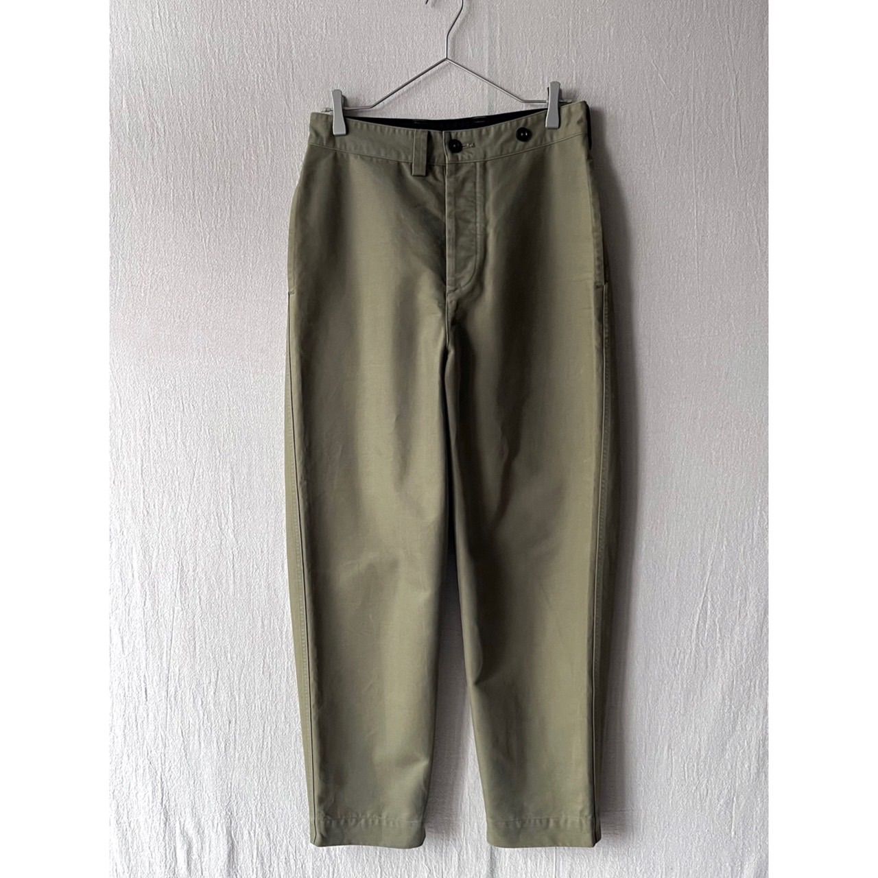定価2.8万円 MHL. DENSE COTTON DRILL パンツ / コットン カーキ MARGARET HOWELL T6-07054-9167