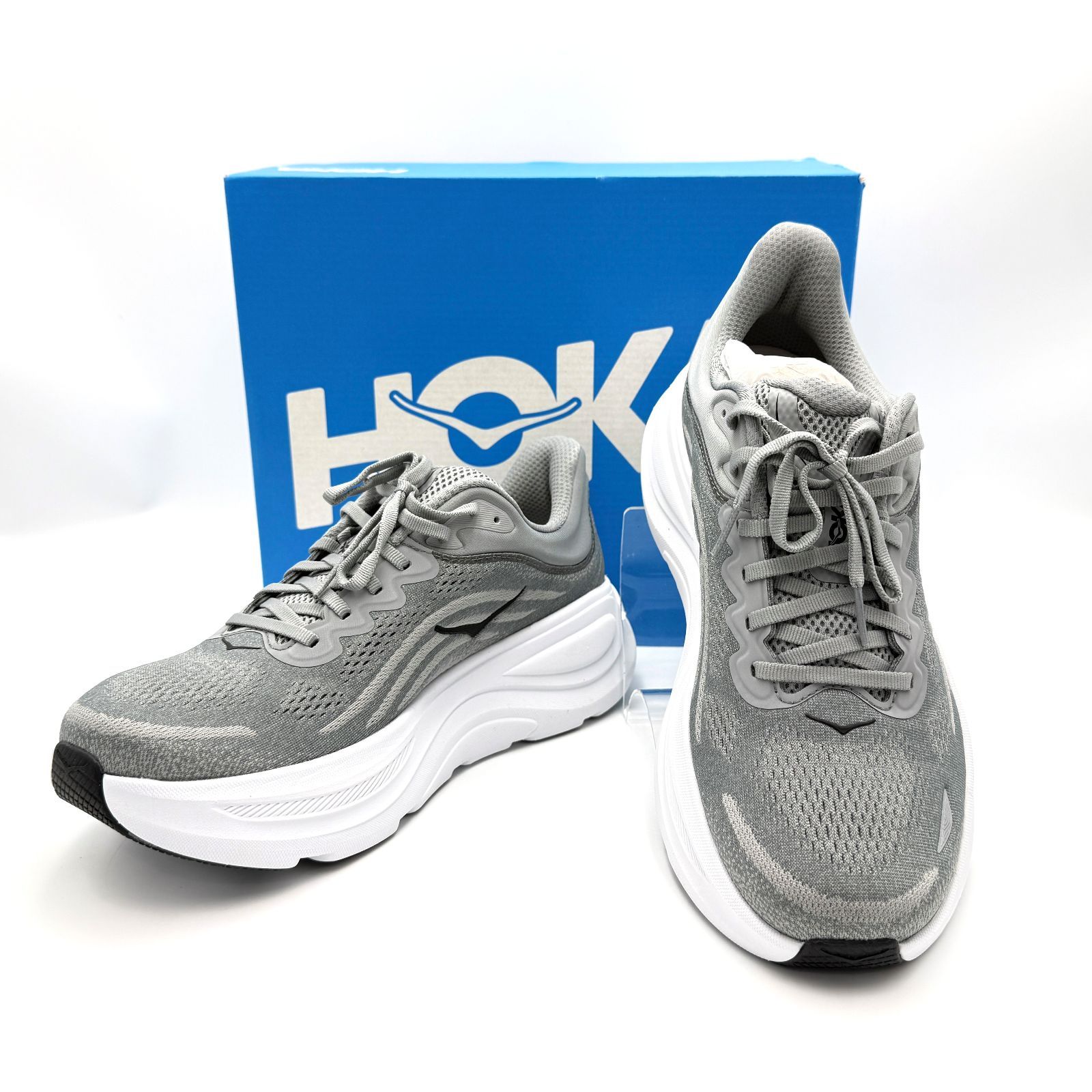 ［新品未使用］　HOKA　ホカ　M BONDI 9 ボンダイ　メンズ　1162011 GCTC　28.0cm　ギャラティック グレー ステラー グレー