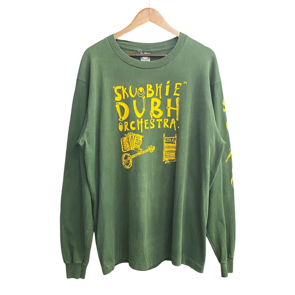 90s SCREEN STARS BEST SKUOBHIE DUBH ORCHESTRA バンド ロンT グリーン XL No.395 12,160円