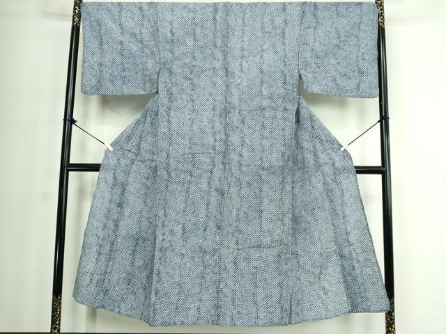 平和屋着物∴夏物　男性　浴衣　有松鳴海絞り　三浦絞り　綿　逸品　DABJ4032cd