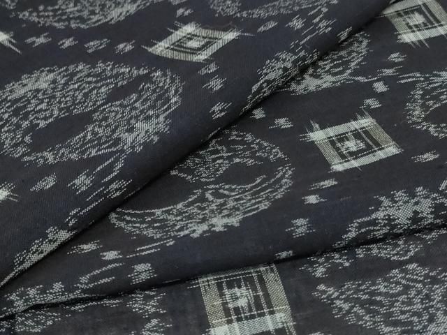 平和屋着物＊夏物　紗紬　双鶴絣文　正絹　逸品　AABL2676jd 17,550円