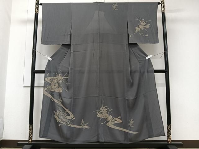 平和屋着物＊夏物　訪問着　絽縮緬　流水花筏　反端付き　正絹　逸品　未使用　CABJ9778xi 23,400円