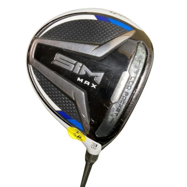 【中古】 テーラーメイド SIM MAX 3W フェアウェイウッド FW TENSEI BLUE TM50(FW) (フレックスSR) メンズ 男性用 右利き 右用 Cランク ゴルフクラブ