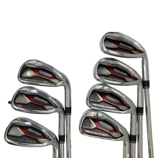 【中古】 テーラーメイド AERO BURNER 6S アイアンセット IR KBS C-TAPER 90 (フレックスS) メンズ 男性用 右利き 右用 Cランク ゴルフクラブ