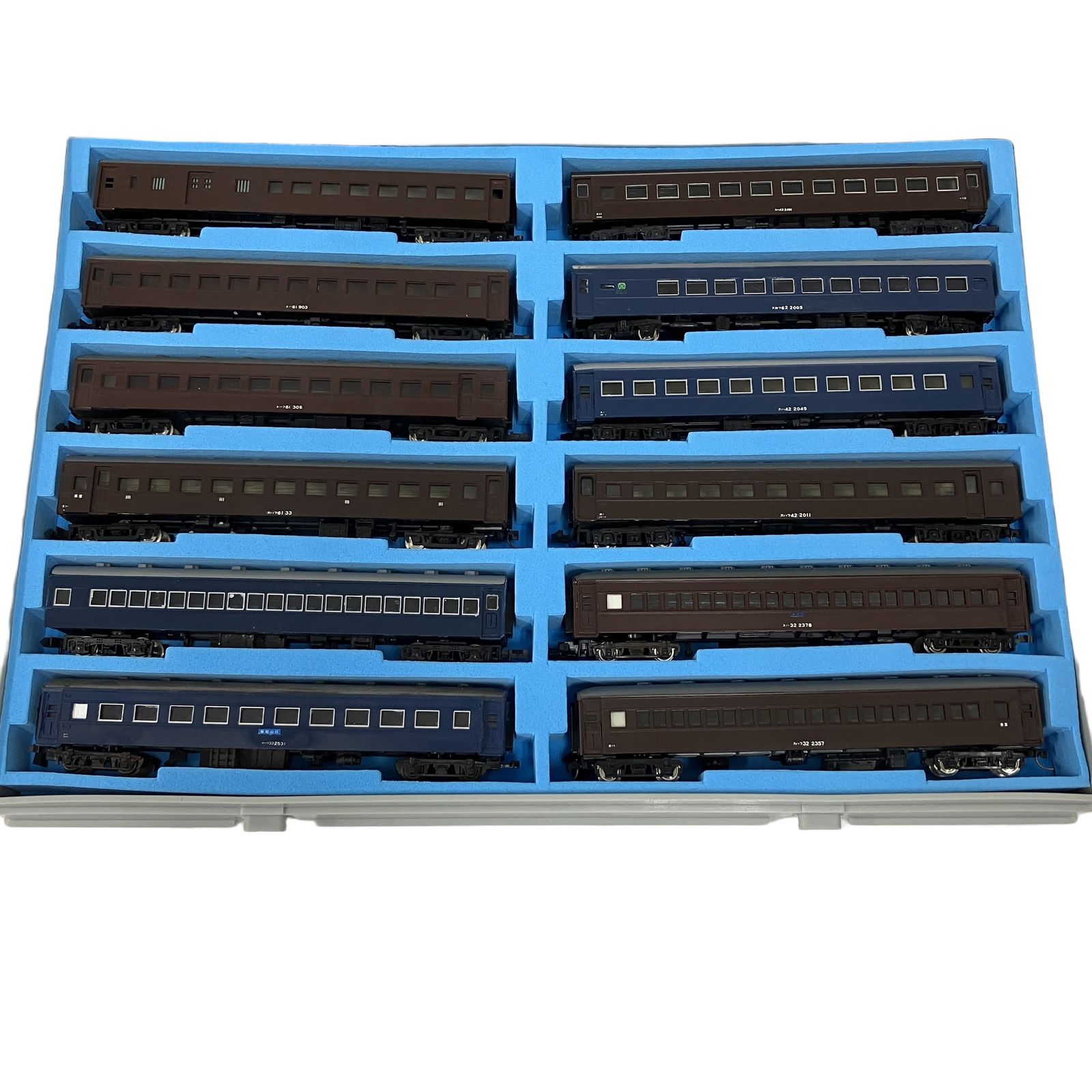 MICRO ACE Nゲージ B-1150 車両ケース オハ61系 スハ32系 スハ43系など 12両セット 中古 O11556880