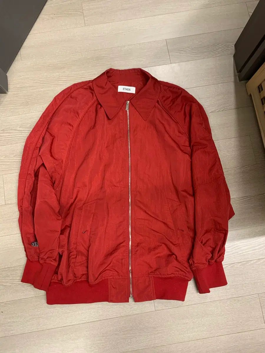 Ethos ジップアップ ジャケット レッド