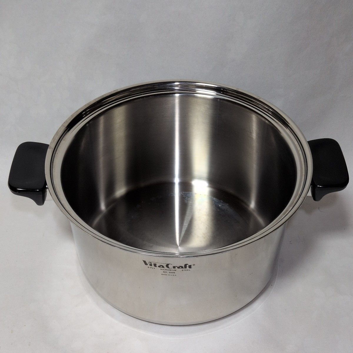 ビタクラフト5層 両手鍋No.5508＆蒸し器No.3306セット USED美品