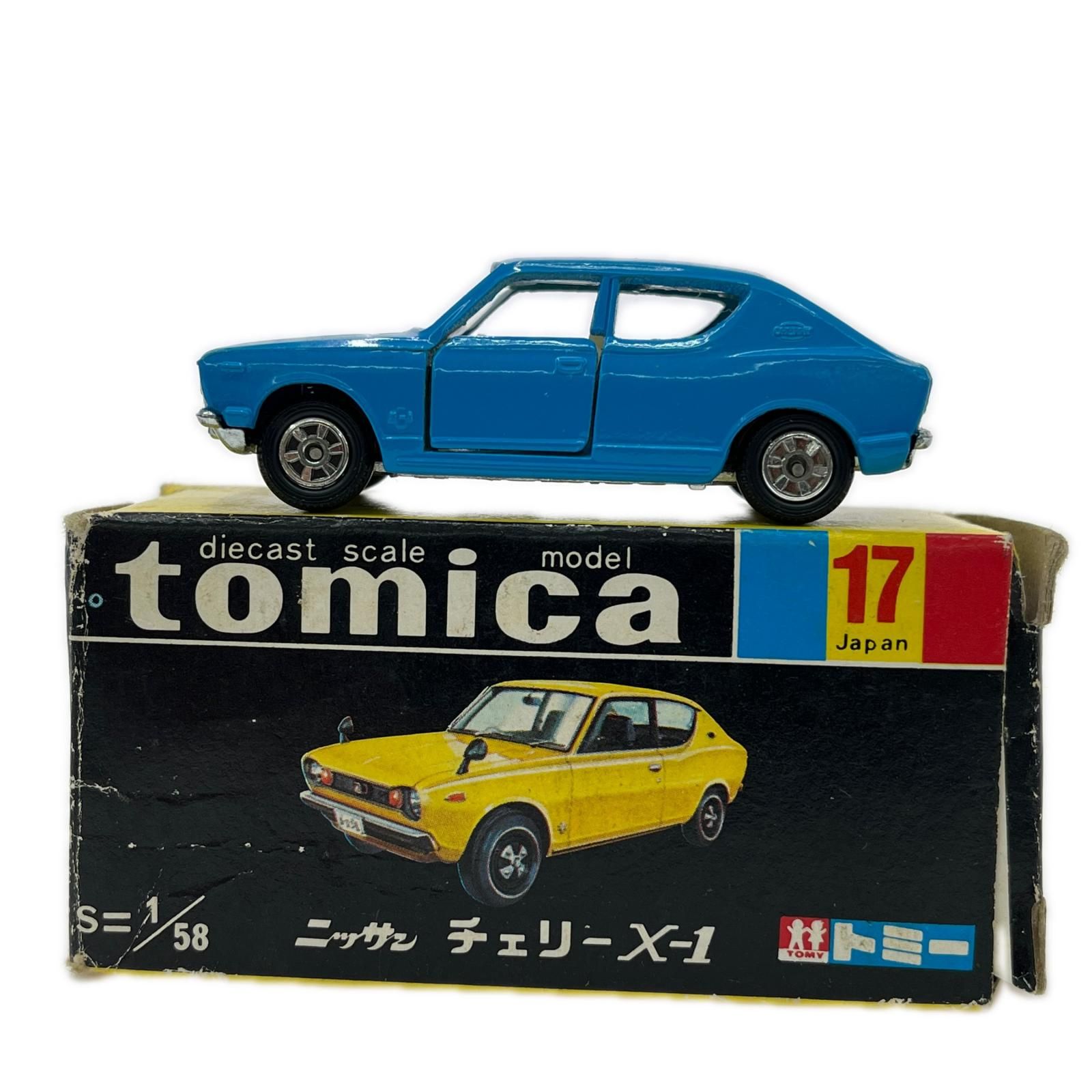 トミカ 黒箱トミカ No.19 ニッサン チェリー X-1 1/58スケール 日本製 ブルー系 8,250円