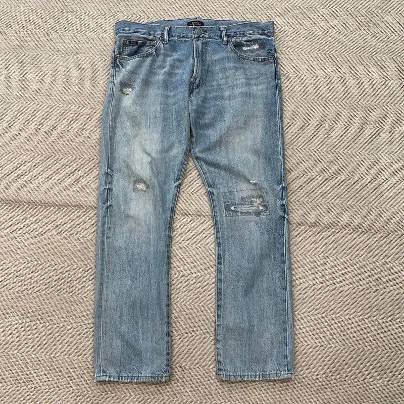 POLO RALPH LAUREN (ポロラルフローレン) ダメージ パッチ デニムパンツ r4284