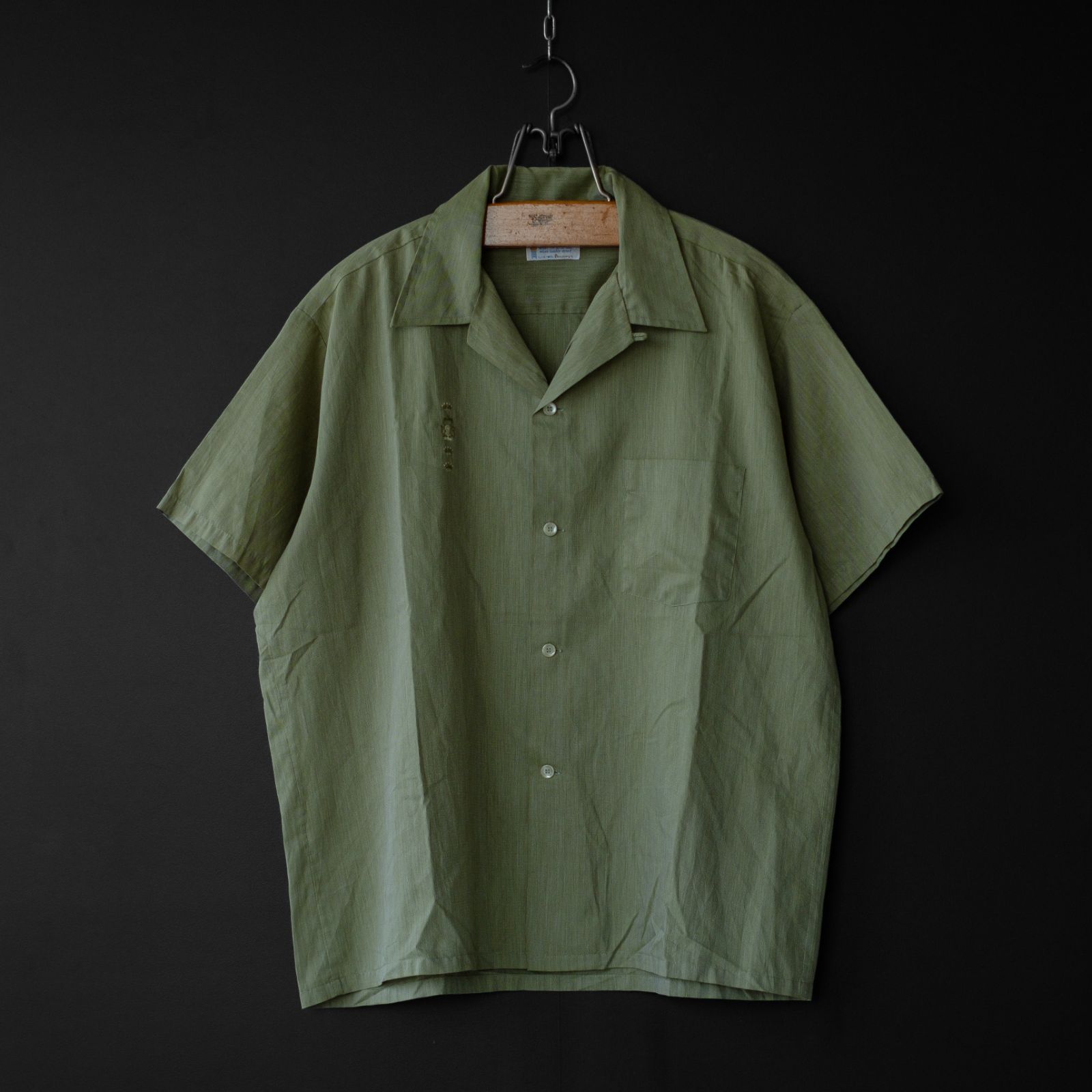 -used- 【TOWNCRAFT】 60s s/s open collar shirt | 古着 タウンクラフト 60年代 半袖 開襟シャツ