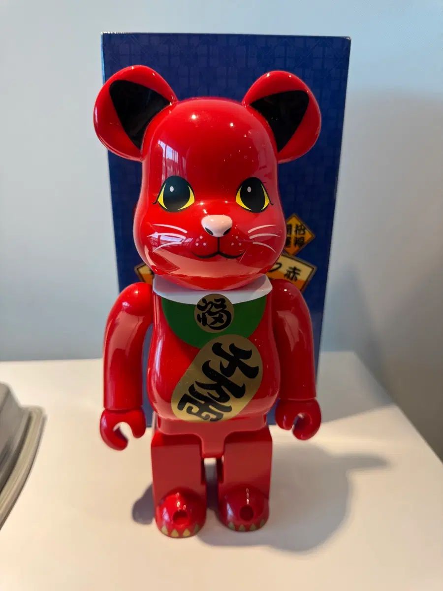 BE@RBRICK(ベアブリック) 招き猫 レッド 400%