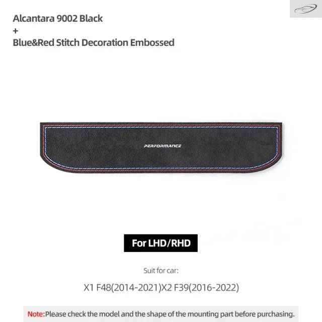 BMW X1 F48 X2 F39用アルカンターラ製ダッシュボード計器パネル防塵パッドトリムカバー Mパフォーマンスインテリア
