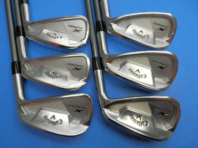 アイアンセット 即決 D８１ キャロウェイ X-FORGED STAR 2021　Fujikura MC80 for CW （S） ５‐９I・P 日本仕様 ６本セット[4914]即発送