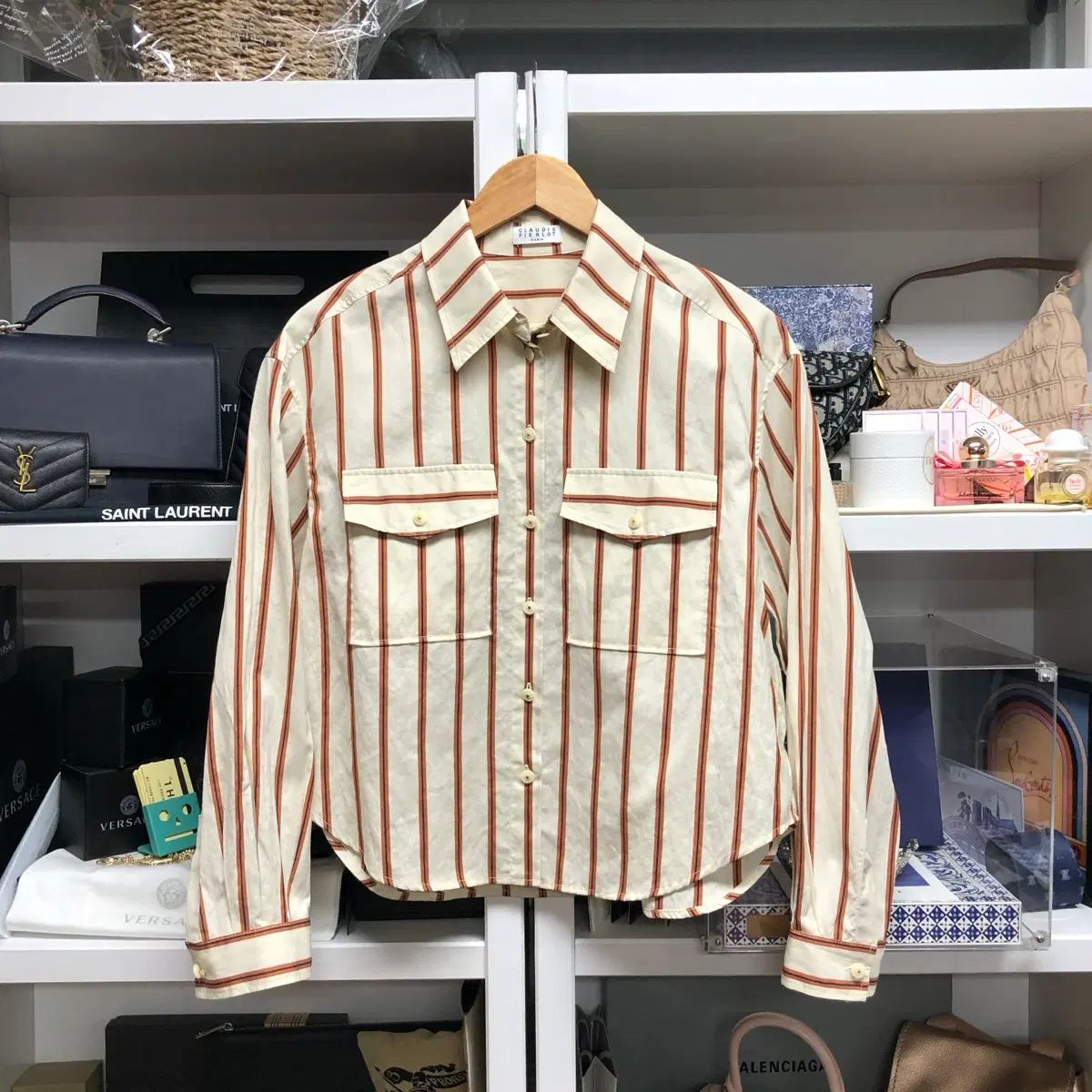 CLAUDIE PIERLOT（クロディ・ピエルロ） バイカラーブラウス