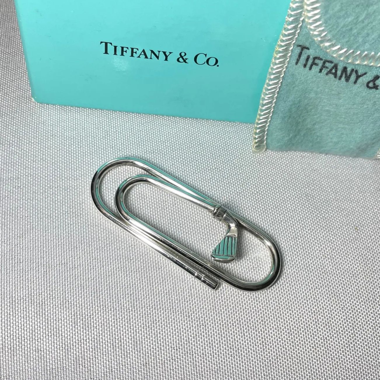 希少 Tiffany ティファニー ゴルフデザイン 鏡面スターリングシルバー