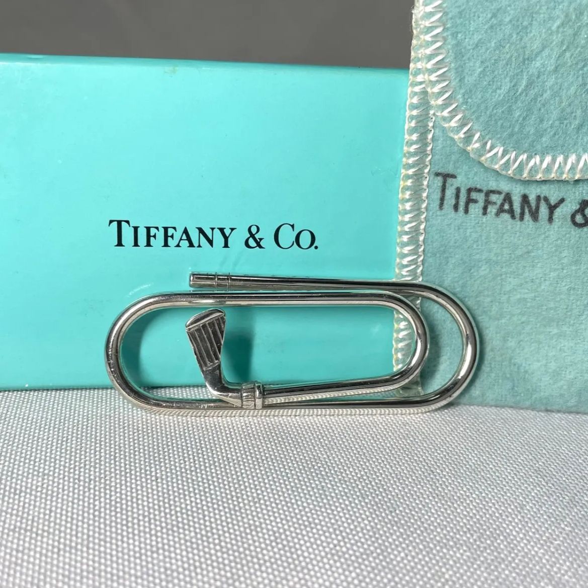希少 Tiffany ティファニー ゴルフデザイン 鏡面スターリングシルバー