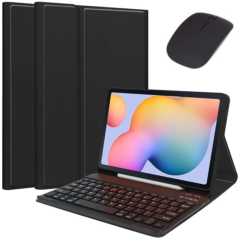 【新品】 マウス付き Galaxy Tab S9 FE+ / Tab S10+/S9+/S8+ 12.4インチ キーボードケース 可愛い カラーキーボード マグネット 分離式 Android タブレット ギャラクシー Tab S7+ / S7 FE カバー ビ 7,021円