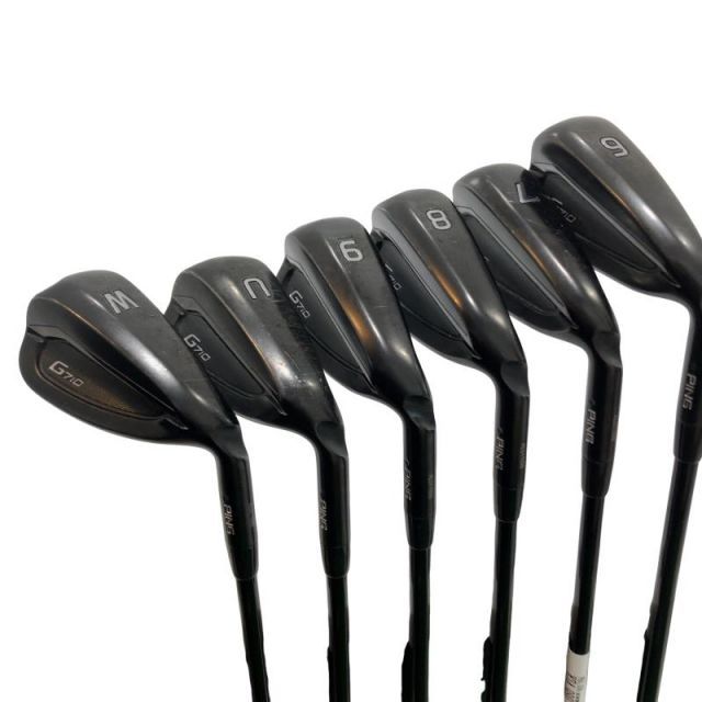 【中古】 ピン G710 7S(アーコス付き) アイアンセット IR ALTA DISTANZA BLACK 40 (フレックスR) メンズ 男性用 右利き 右用 Cランク ゴルフクラブ